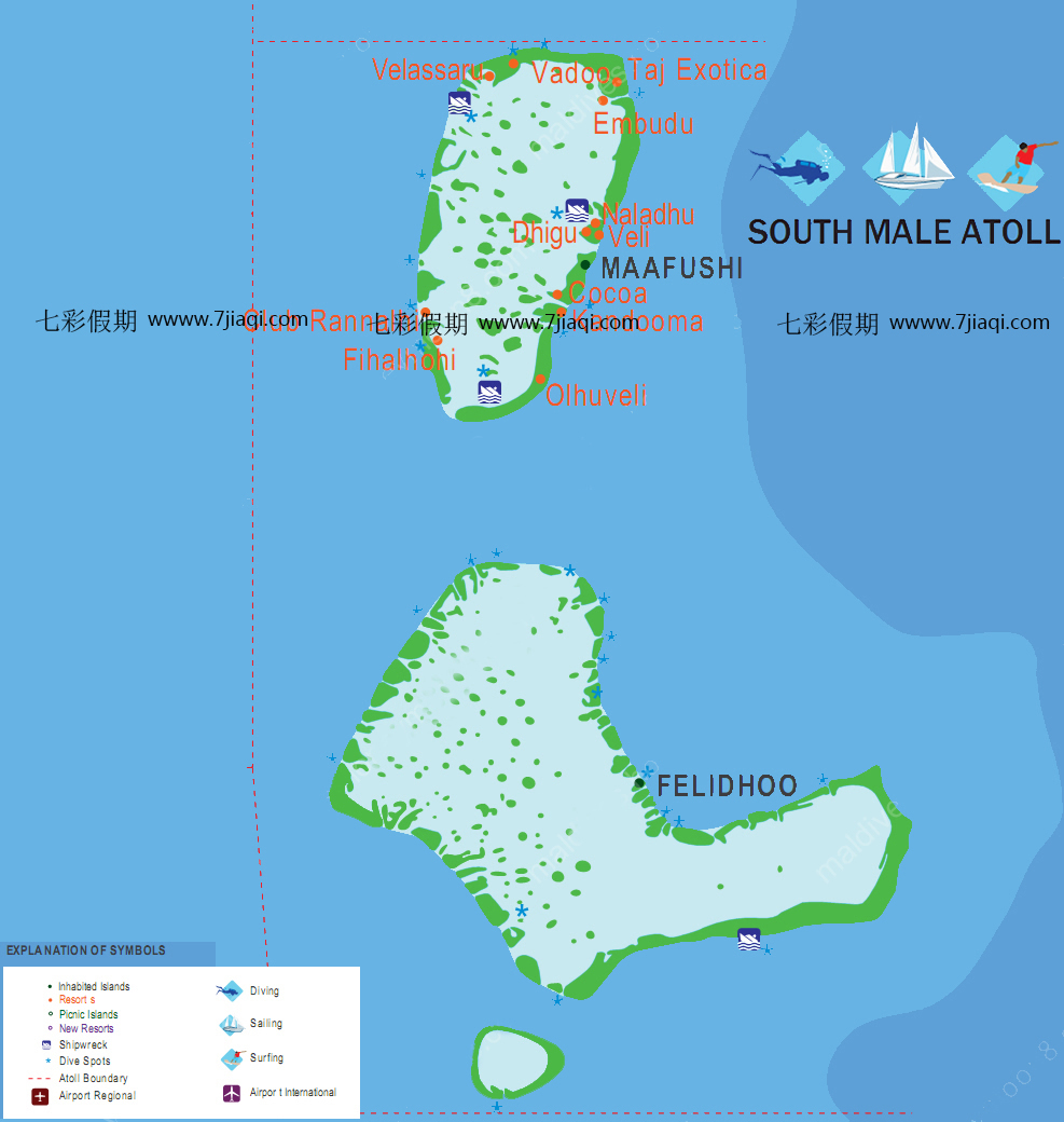 马累南环礁(South Male Atoll)